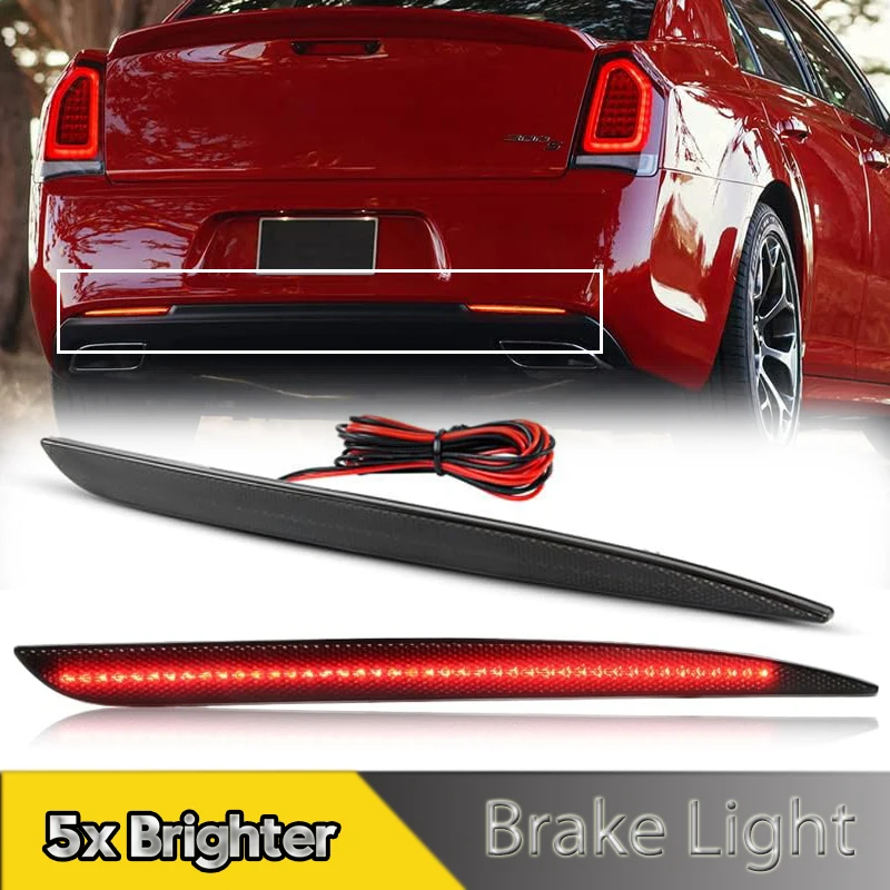 2Pcs For Chrysler 300 2015-2022 LED Rear Bumper Reflector Lights Red Tail Stoplight Brake Lamps Car Accessories OEM#68213444AB 
2Pcs For Chrysler 300 2015-2022 LED Rear Bumper Reflector Lights Red Tail Stoplight Brake Lamps Car Accessories OEM#68213444AB