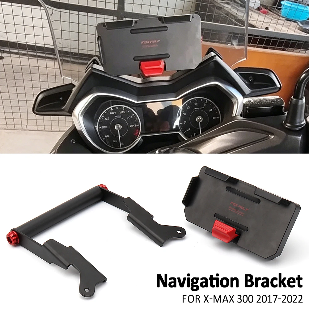 Motorcycle CNC Navigation Bracket GPS Mobile Phone Holder Mount Support For YAMAHA XMAX300 X-MAX300 XMAX X-MAX 300 2017-2022
Motorcycle CNC Navigation Bracket GPS Mobile Phone Holder Mount Support For YAMAHA XMAX300 X-MAX300 XMAX X-MAX 300 2017-2022