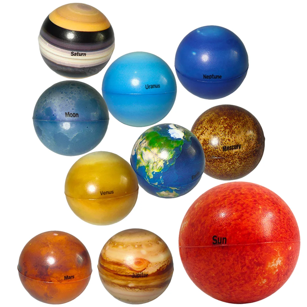 Solar System Stress Balls Eight Planets Sun Moon Bouncy Ball Decompression Squeeze Balls Stress Relief Educational Toys
Solar System Stress Balls Eight Planets Sun Moon Bouncy Ball Decompression Squeeze Balls Stress Relief Educational Toys
