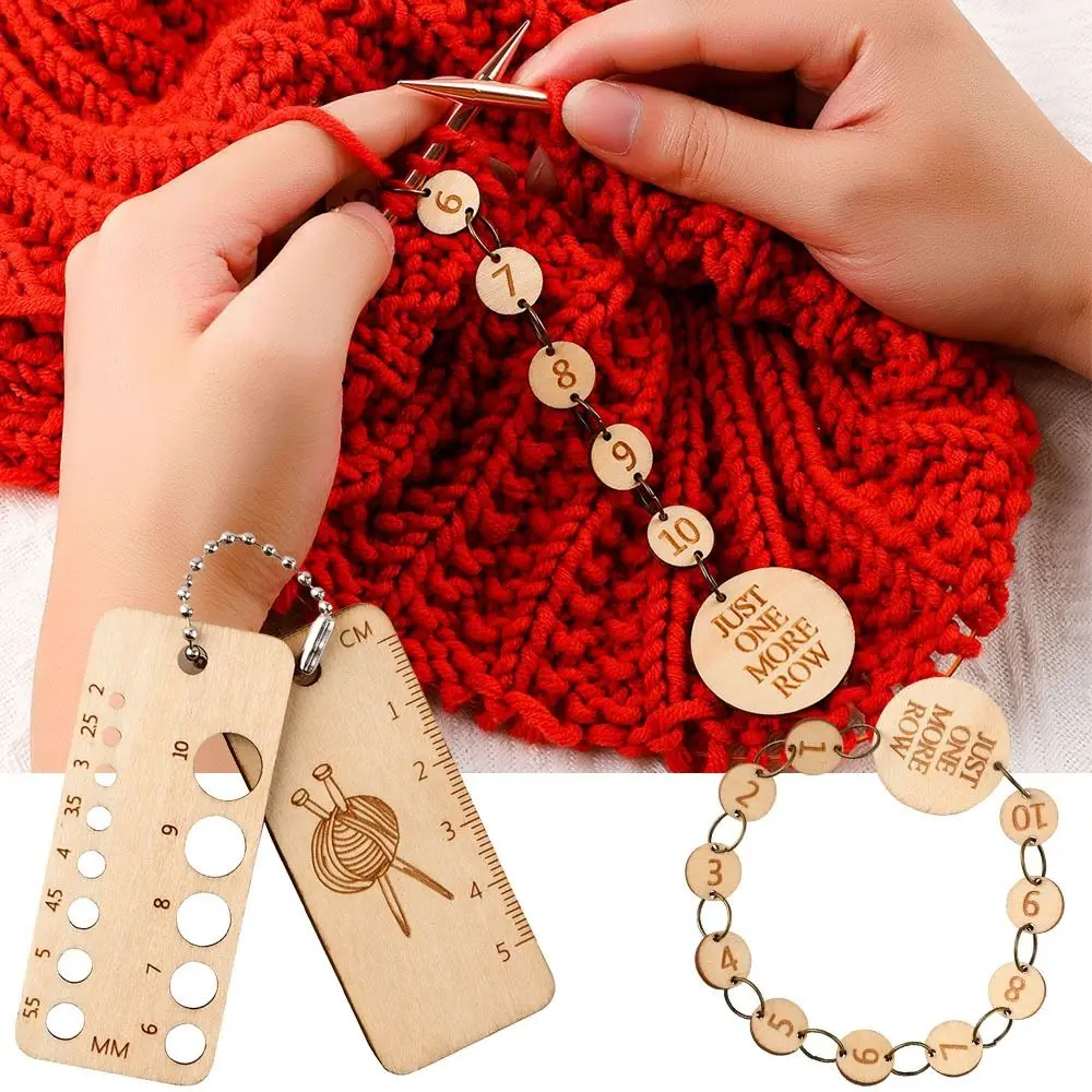 Wooden Locking Stitch Markers Pendants Sewing Supplies Knitting Ruler Gauge Locking Ring DIY Craft
Wooden Locking Stitch Markers Pendants Sewing Supplies Knitting Ruler Gauge Locking Ring DIY Craft