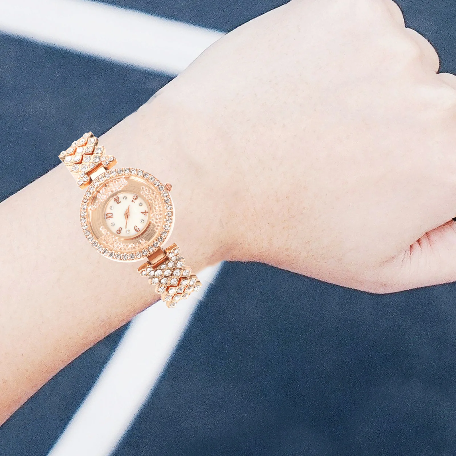 Rhinestone Ladies Watch Quality Alloy B Scratch Resistant Stylish Diamond Encrusted Design High Grade Movement Accurate
Rhinestone Ladies Watch Quality Alloy B Scratch Resistant Stylish Diamond Encrusted Design High Grade Movement Accurate