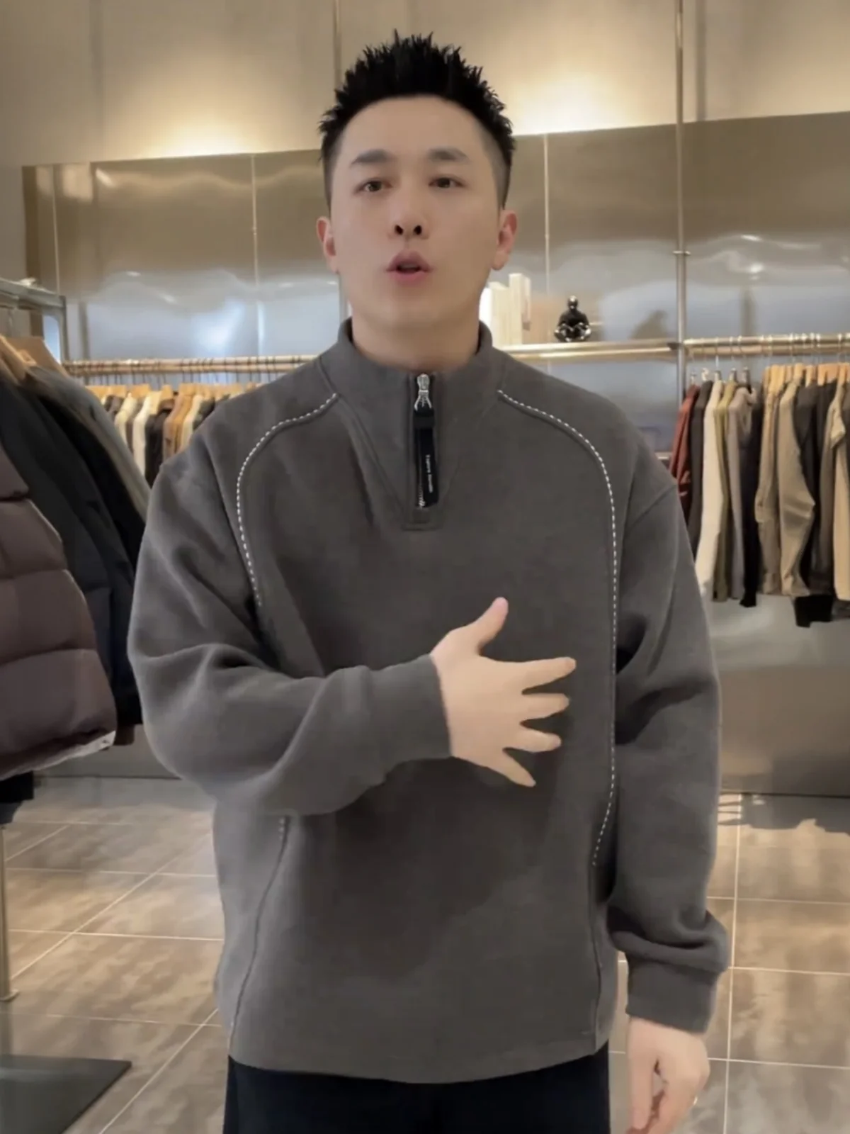 Men's Winter Thiened Silk Fce Lined Hoodie Zipper Collar Casual Warm Loose Fit Long Sve Sweatirt Breathable Wear Re...
Men's Winter Thiened Silk Fce Lined Hoodie Zipper Collar Casual Warm Loose Fit Long Sve Sweatirt Breathable Wear Re...