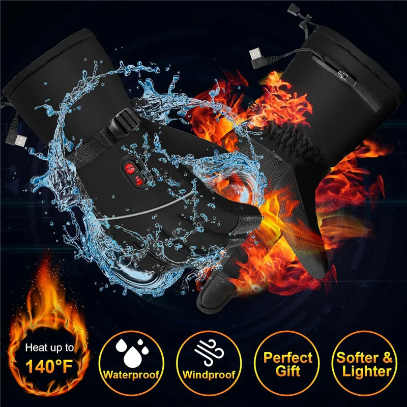 NEW-Electric Heated Gloves Hand Warmers Winter Touchscreen Gloves Battery Powered Waterproof Gloves For Outdoor Working Black
NEW-Electric Heated Gloves Hand Warmers Winter Touchscreen Gloves Battery Powered Waterproof Gloves For Outdoor Working Black