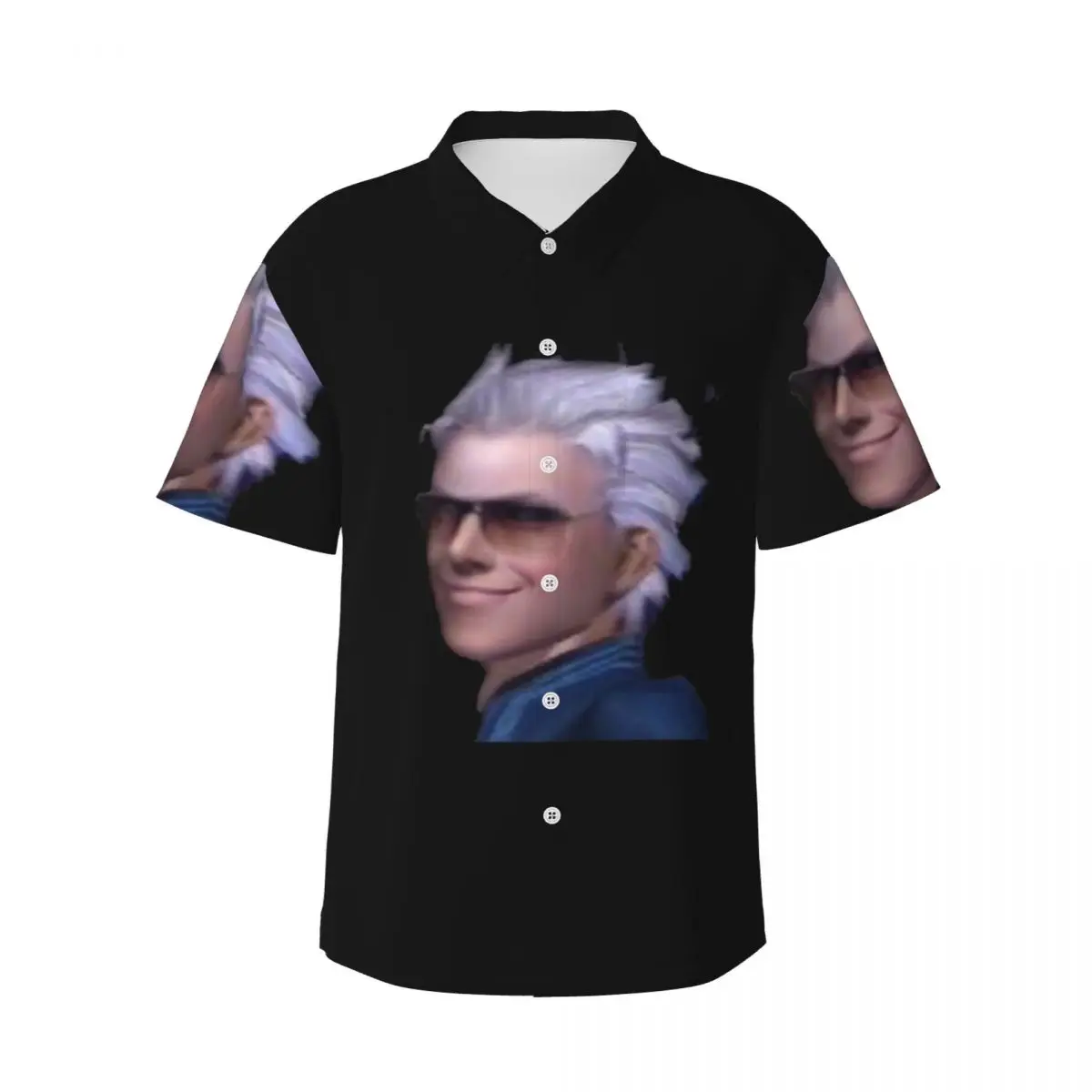 Vergil From The Devil May Cry Series Men's Shirts Hawaiian Short Sleeve Shirt Fashion Lapel Tops for Summer Beach
Vergil From The Devil May Cry Series Men's Shirts Hawaiian Short Sleeve Shirt Fashion Lapel Tops for Summer Beach