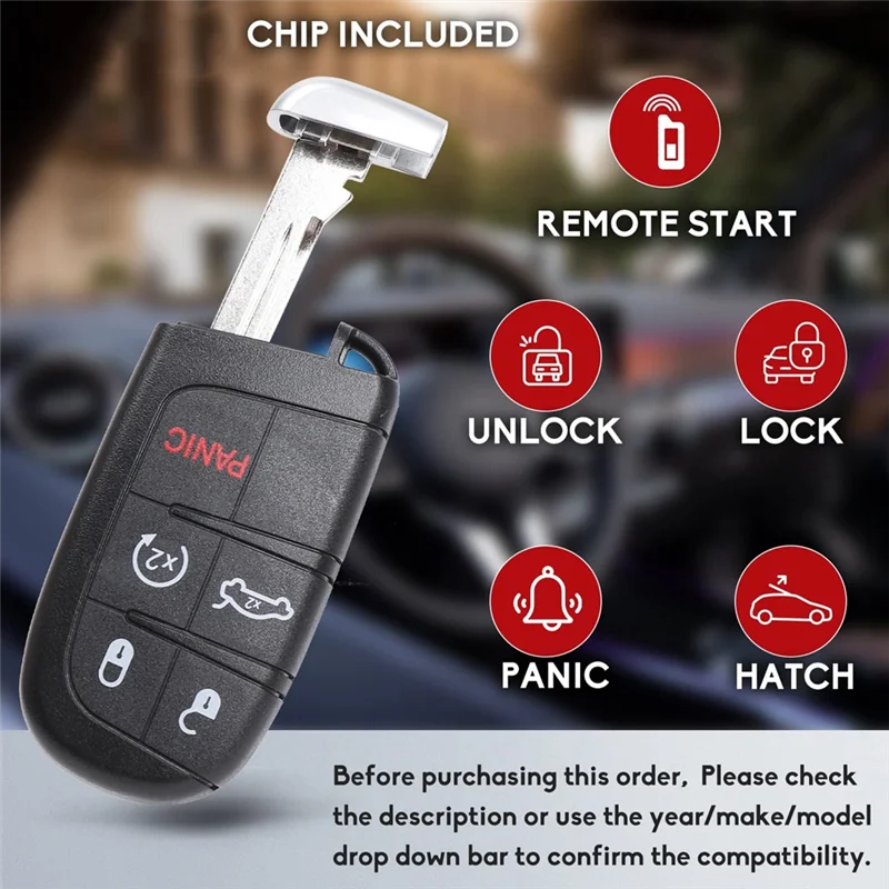 NEW-Key Fob, Keyless Entry Remote Control For Jeep Grand Cherokee 2014-2022, M3N-40821302 68143505, 433Mhz 2PCS
NEW-Key Fob, Keyless Entry Remote Control For Jeep Grand Cherokee 2014-2022, M3N-40821302 68143505, 433Mhz 2PCS
