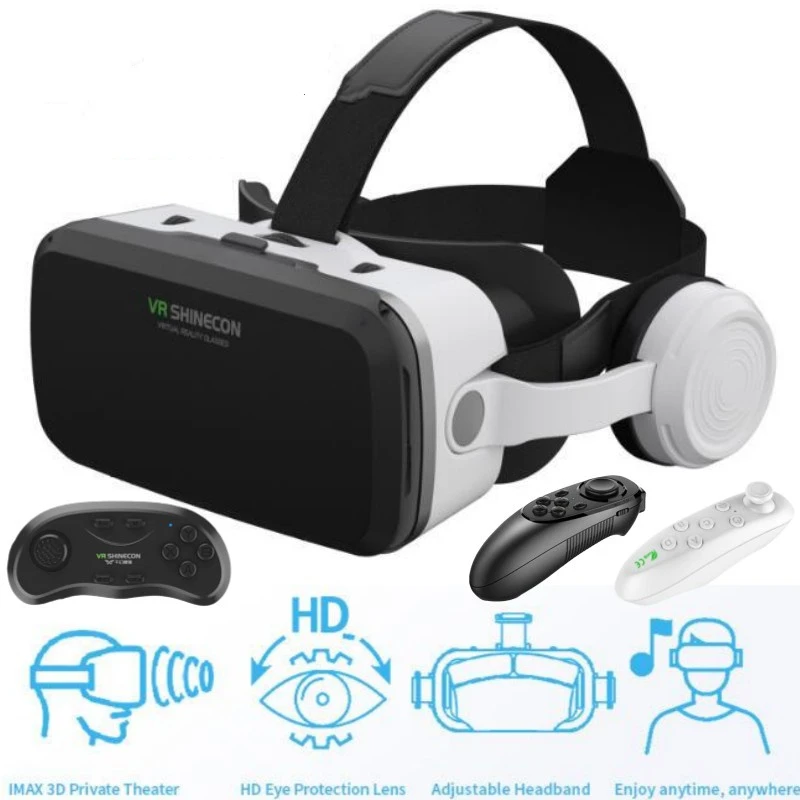 VR Glasses 3D Virtual Reality Glasses Stereo Headset Version for 5.5-7 Inch Mobile Phones, Support Joystick
VR Glasses 3D Virtual Reality Glasses Stereo Headset Version for 5.5-7 Inch Mobile Phones, Support Joystick