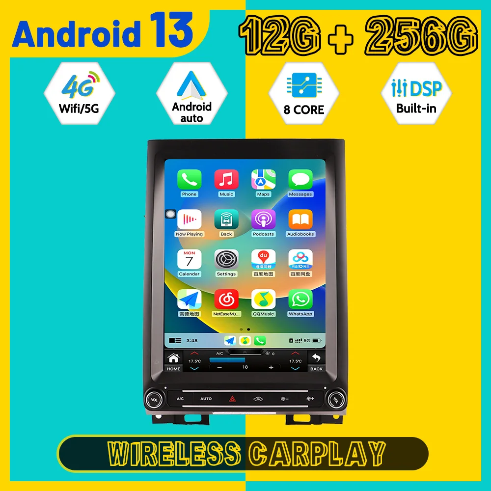 Vertical Car Multimedia Automotive Stereo Player For Ford F350 2015~2020 Android Auto Carplay GPS Navigation Car Radio Head unit
Vertical Car Multimedia Automotive Stereo Player For Ford F350 2015~2020 Android Auto Carplay GPS Navigation Car Radio Head unit
