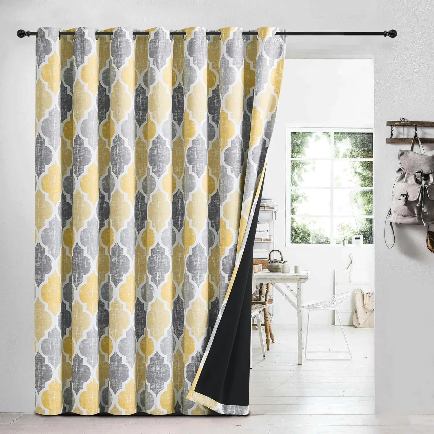 100% Blackout Curtains 84 Inches Long for Sliding Door Yellow Grey Extra Wide Moroccan Geo Room Darkening Thermal Sou
100% Blackout Curtains 84 Inches Long for Sliding Door Yellow Grey Extra Wide Moroccan Geo Room Darkening Thermal Sou