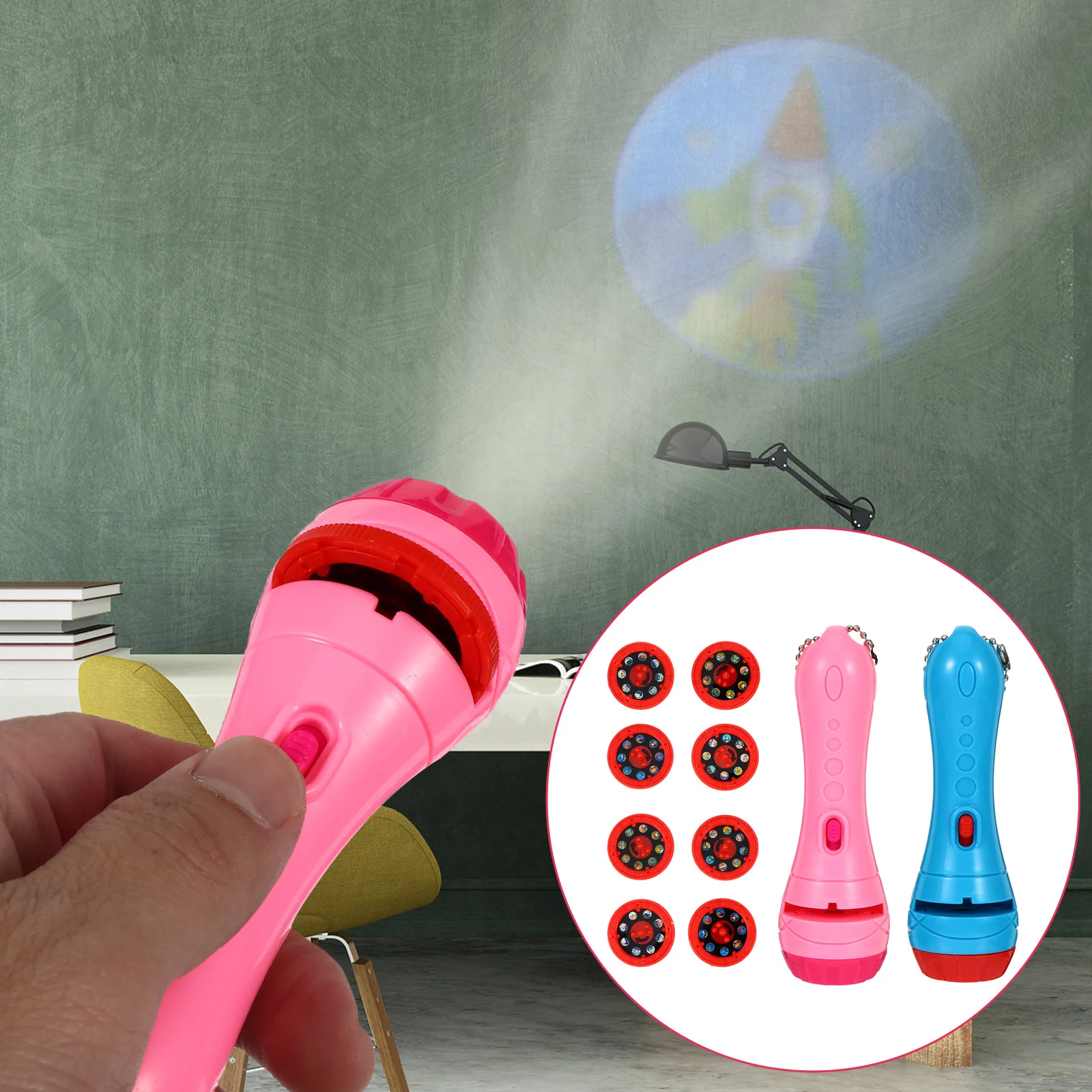 2Pcs Kids Projection Flashlight Projector Torch Educational Night Story Lamp Enhance Scientific Interest Cognition
2Pcs Kids Projection Flashlight Projector Torch Educational Night Story Lamp Enhance Scientific Interest Cognition