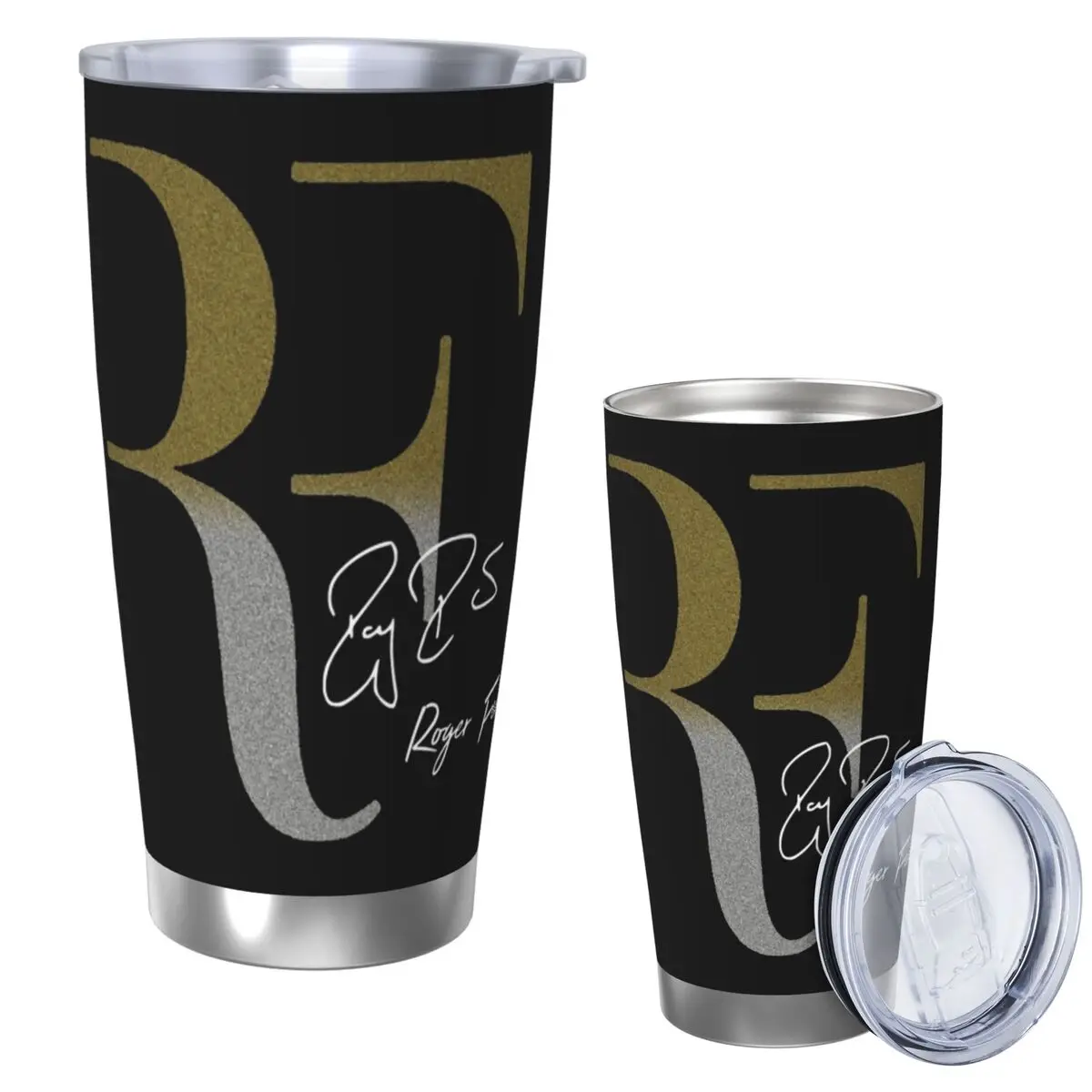 Roger Federer Stainless Steel Tumbler Vacuum Insulated Mug Thermal Cold Cups Straw With Lid 20oz
Roger Federer Stainless Steel Tumbler Vacuum Insulated Mug Thermal Cold Cups Straw With Lid 20oz