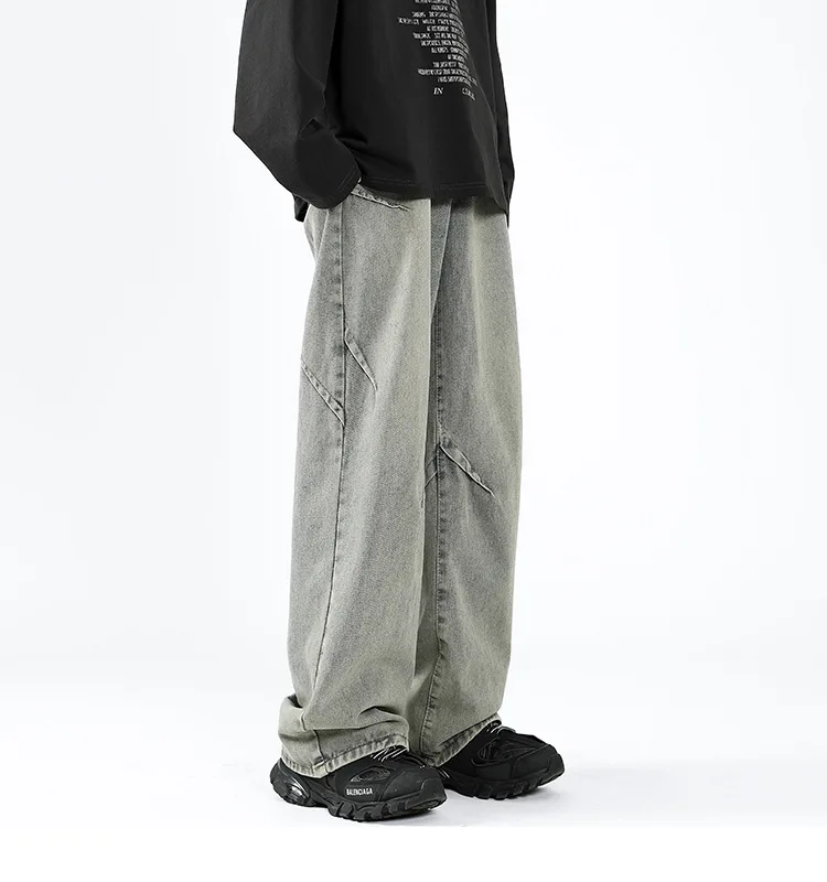 TRSYPHXM 2024 new American retro wide leg jeans men's autumn high street pants trend loose floor pants
TRSYPHXM 2024 new American retro wide leg jeans men's autumn high street pants trend loose floor pants