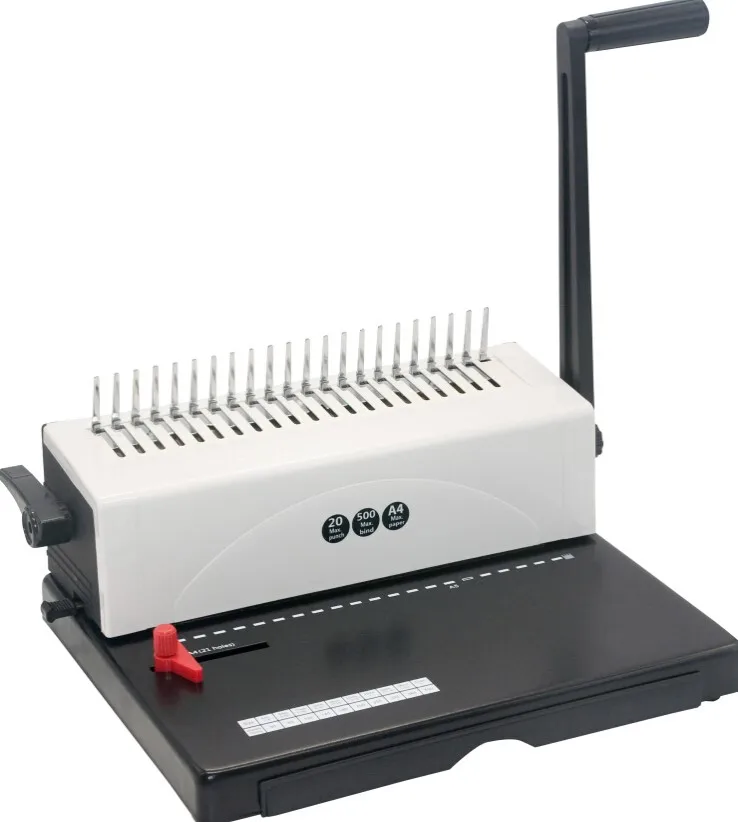 A4 Size Plastic Comb Binding Ring Comb Bookbinding Machine
A4 Size Plastic Comb Binding Ring Comb Bookbinding Machine