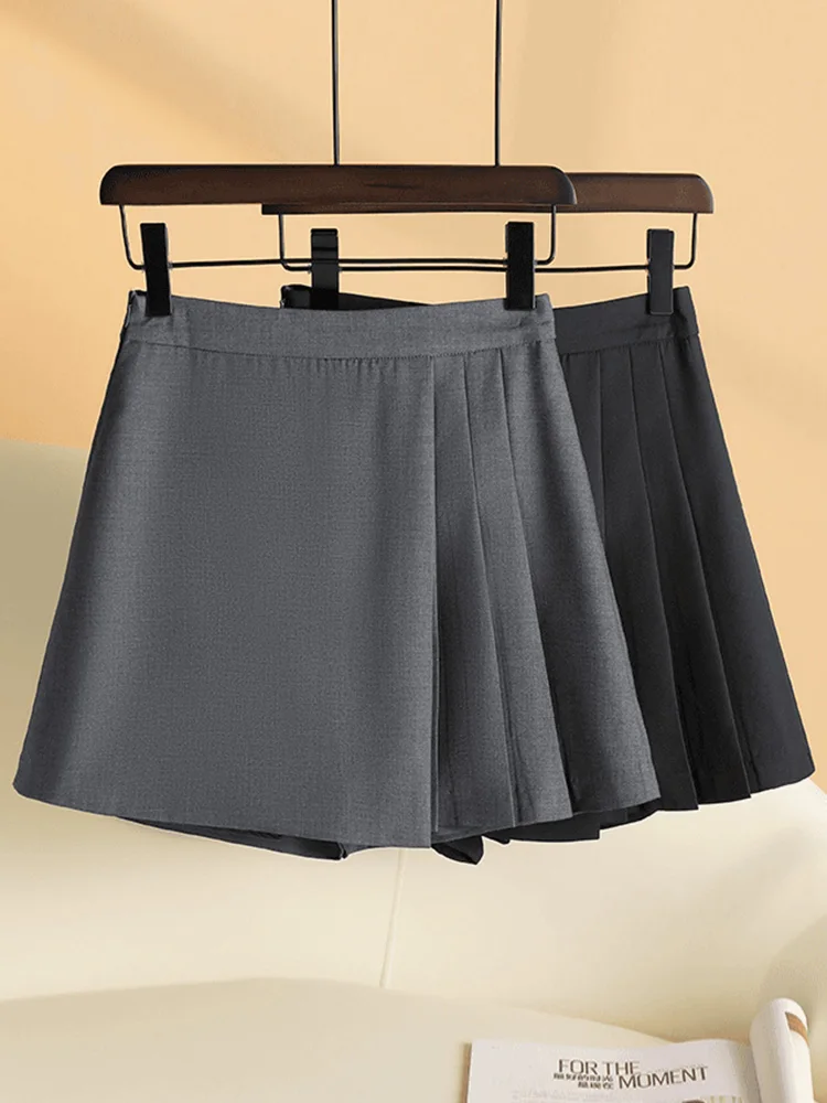 Gray A-Line Skirt Women's Spring Autumn 2026 New Popular Half-length Pants Skirt Korean Style High Waist Pleated Skirt
Gray A-Line Skirt Women's Spring Autumn 2026 New Popular Half-length Pants Skirt Korean Style High Waist Pleated Skirt