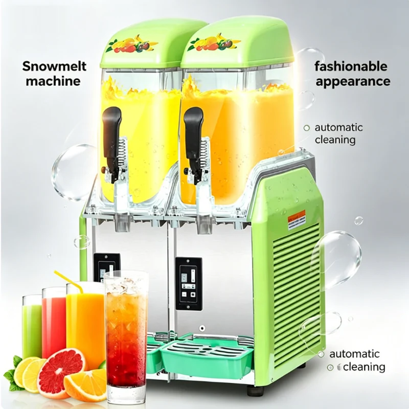 Commercial Frozen Drink 4 Cylinder Snow Melting Tank Ice-Cool Juice Dispenser
Commercial Frozen Drink 4 Cylinder Snow Melting Tank Ice-Cool Juice Dispenser