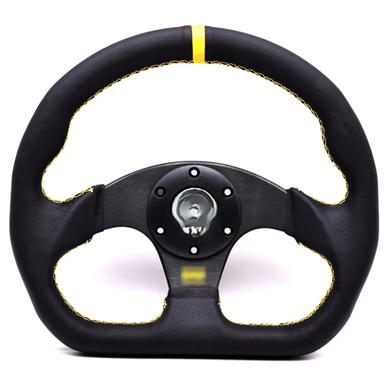 High Quality D Shape Hand Wrapped Leather 330mm Universal Racing Car Steering Wheel Interior Modification Parts
High Quality D Shape Hand Wrapped Leather 330mm Universal Racing Car Steering Wheel Interior Modification Parts