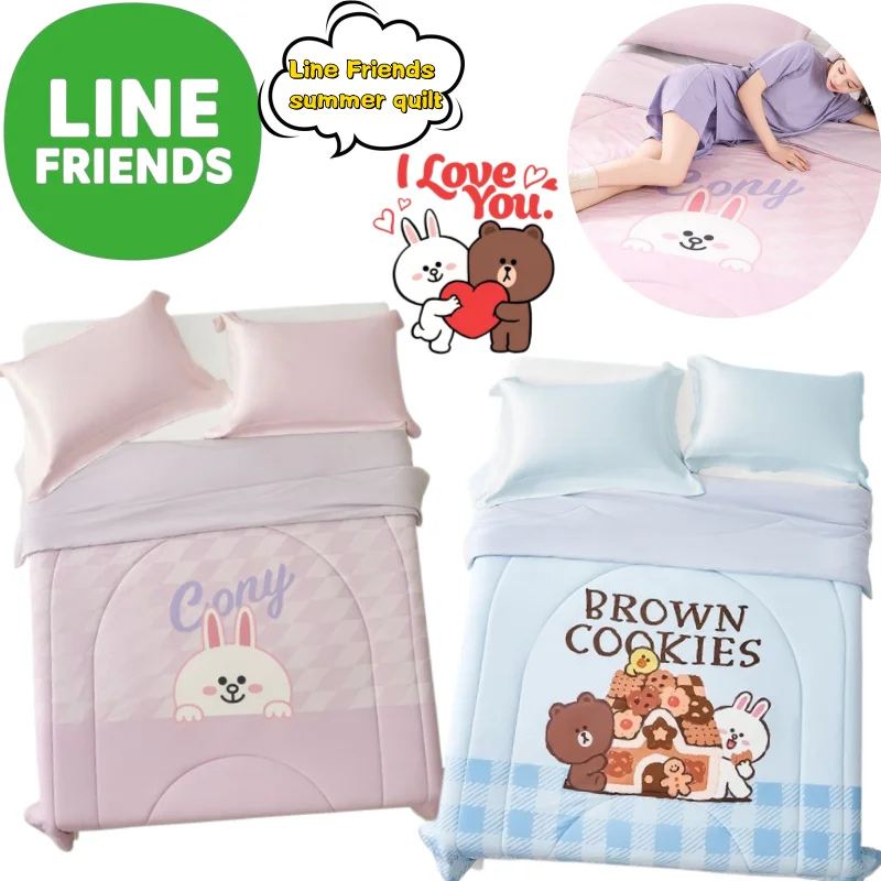 Line friends Cony Sally Ice Silk Summer Cool quilts with High Color Value Digital Printing Home Bedroom Air Conditioning quilts
Line friends Cony Sally Ice Silk Summer Cool quilts with High Color Value Digital Printing Home Bedroom Air Conditioning quilts