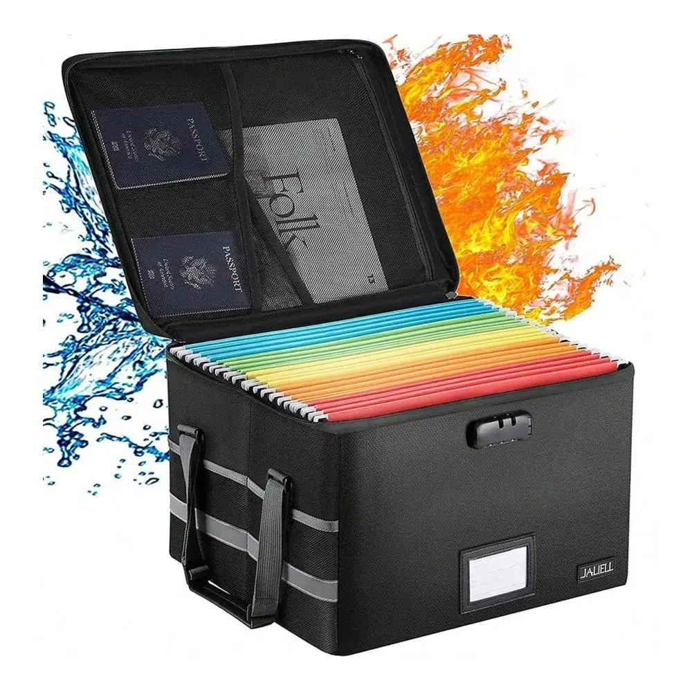 File Box With Lock Fireproof Document Box File Organizer With Zipper And Adjustable Handle Collapsible File Storage Box For Hom
File Box With Lock Fireproof Document Box File Organizer With Zipper And Adjustable Handle Collapsible File Storage Box For Hom
