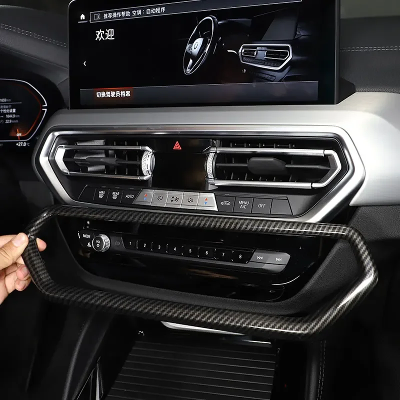 For BMW X3 iX3 X4 G01 G02 G08 2022 2023 ABS Carbon Car Central Air Conditioning Vent Outlet Frame Trim Stickers Auto Accessories
For BMW X3 iX3 X4 G01 G02 G08 2022 2023 ABS Carbon Car Central Air Conditioning Vent Outlet Frame Trim Stickers Auto Accessories