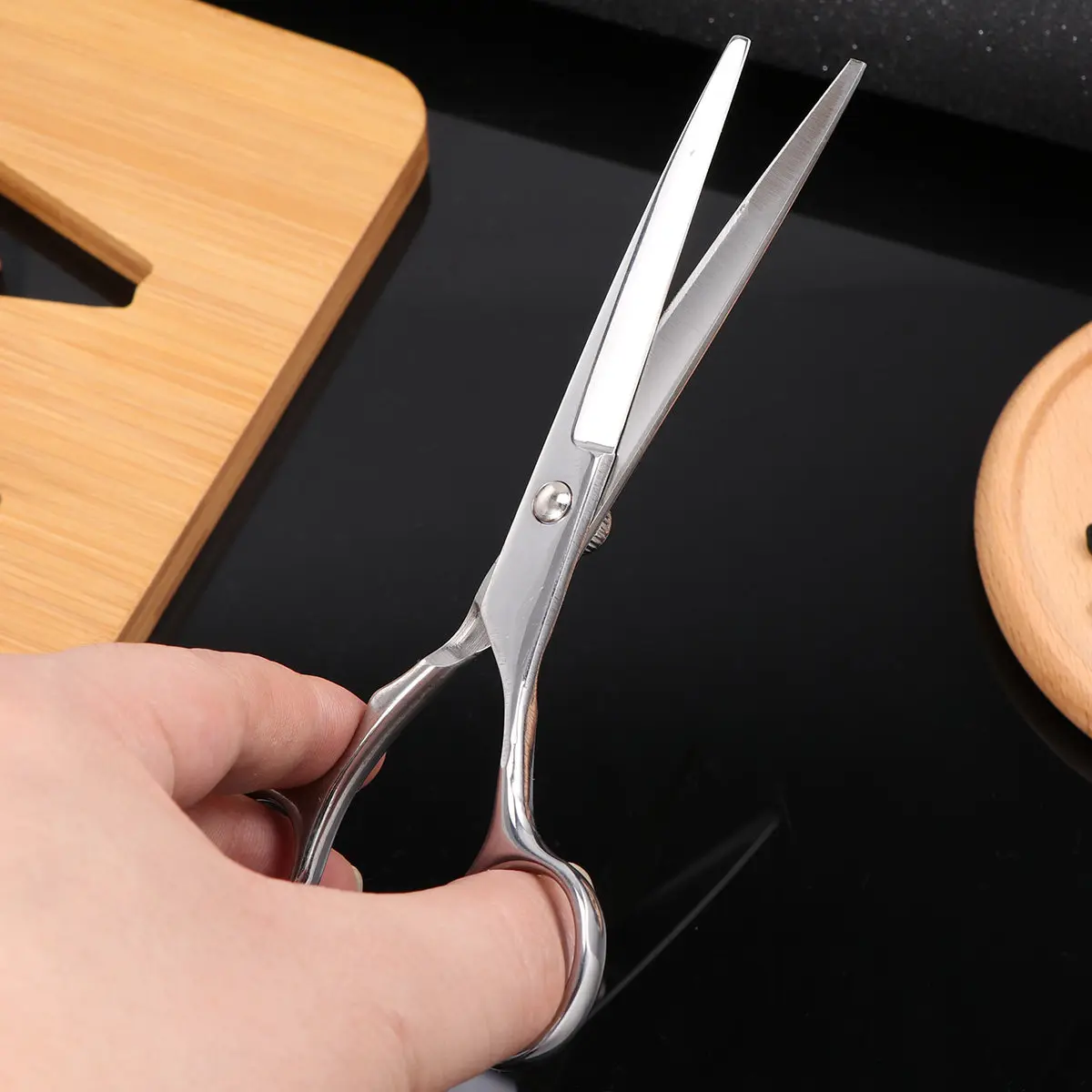 2 Pcs Hairdressers Scissors Salon Cutter Hairdressing Haircut Silver Styling Tools Barber's Shears
2 Pcs Hairdressers Scissors Salon Cutter Hairdressing Haircut Silver Styling Tools Barber's Shears