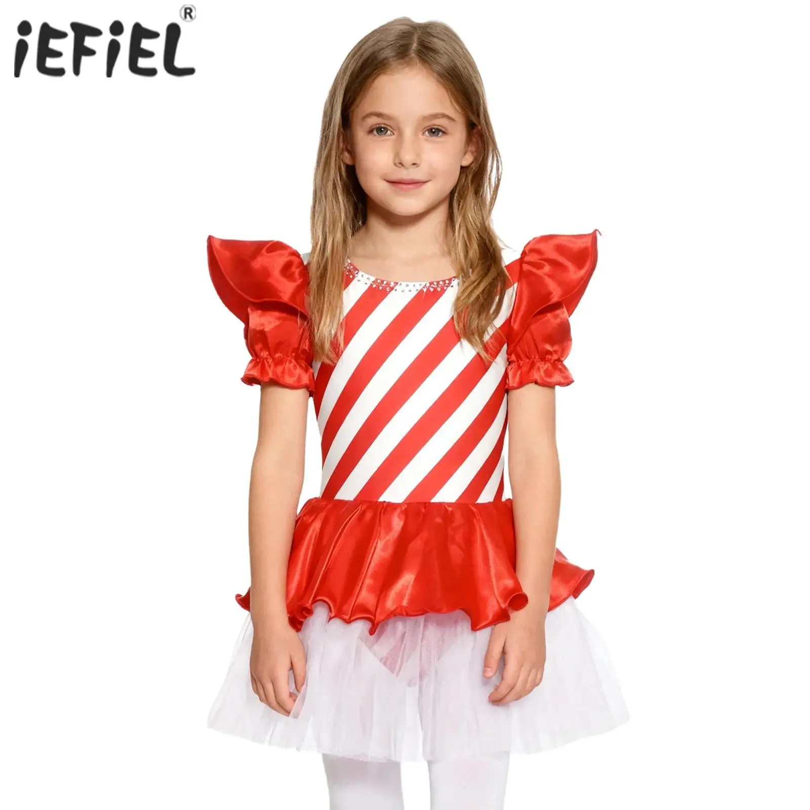 Детский рождественский костюм яркой трости для девочек, новогоднее праздничное платье Санта-Клауса, купальник-пачка с короткими рукавами и стразами
Детский рождественский костюм яркой трости для девочек, новогоднее праздничное платье Санта-Клауса, купальник-пачка с короткими рукавами и стразами