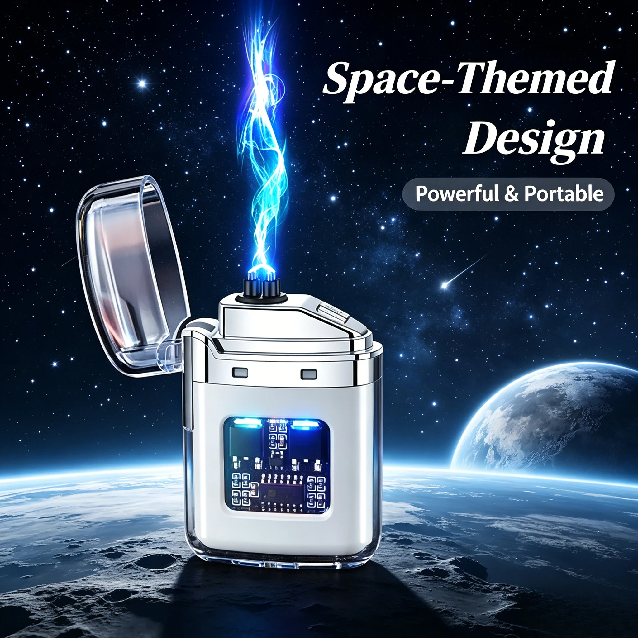 Portable Windproof Transparent Dual Arc Lighter, Fast Charging Plasma Pulse Igniter Ideal Gift for Camping Candles
Portable Windproof Transparent Dual Arc Lighter, Fast Charging Plasma Pulse Igniter Ideal Gift for Camping Candles