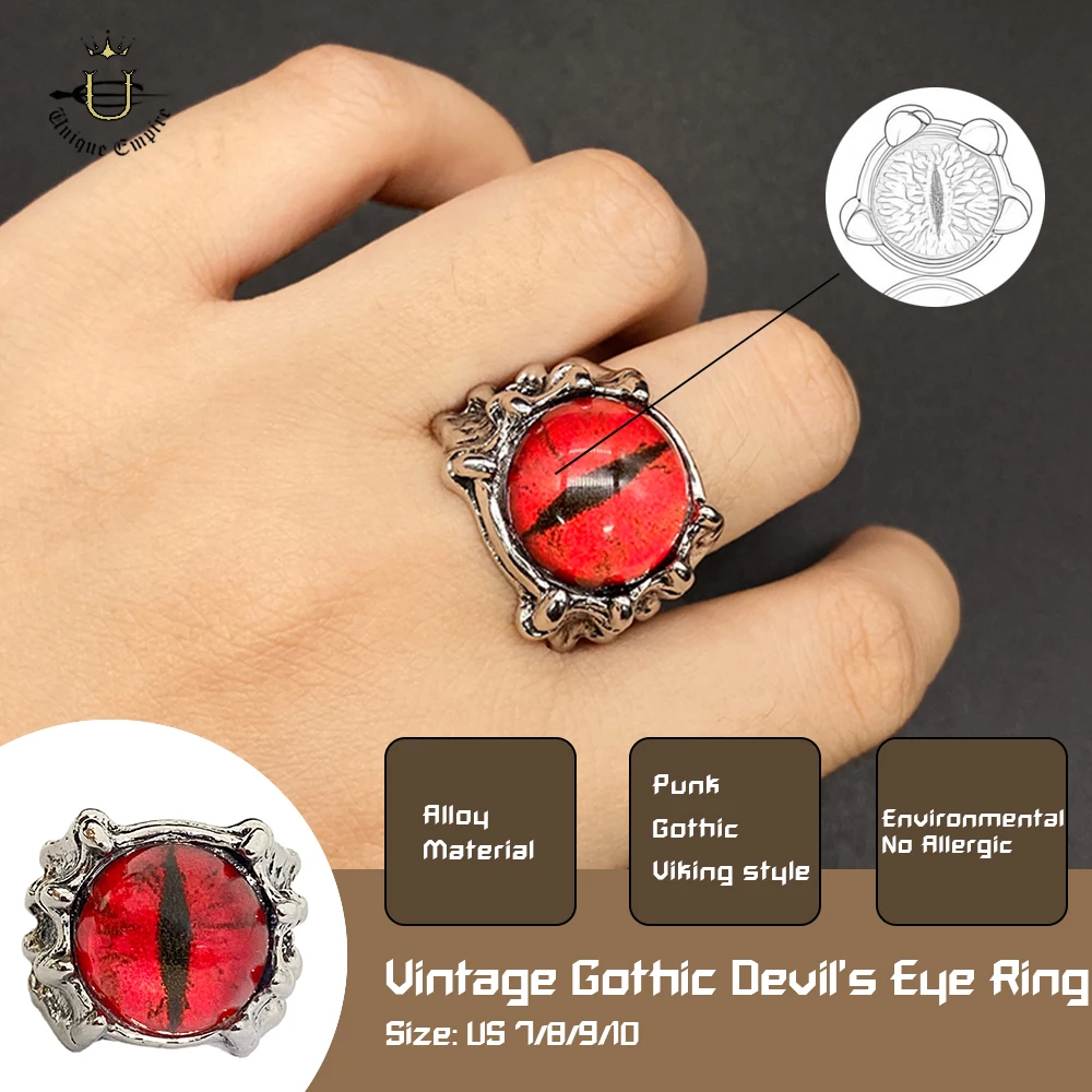Gothic Red Eye Demon Claw Ring for Men & Women Punk Style Skeleton Jewelry Edgy Gothic Accessories for Club Partie Unique Dark
Gothic Red Eye Demon Claw Ring for Men & Women Punk Style Skeleton Jewelry Edgy Gothic Accessories for Club Partie Unique Dark