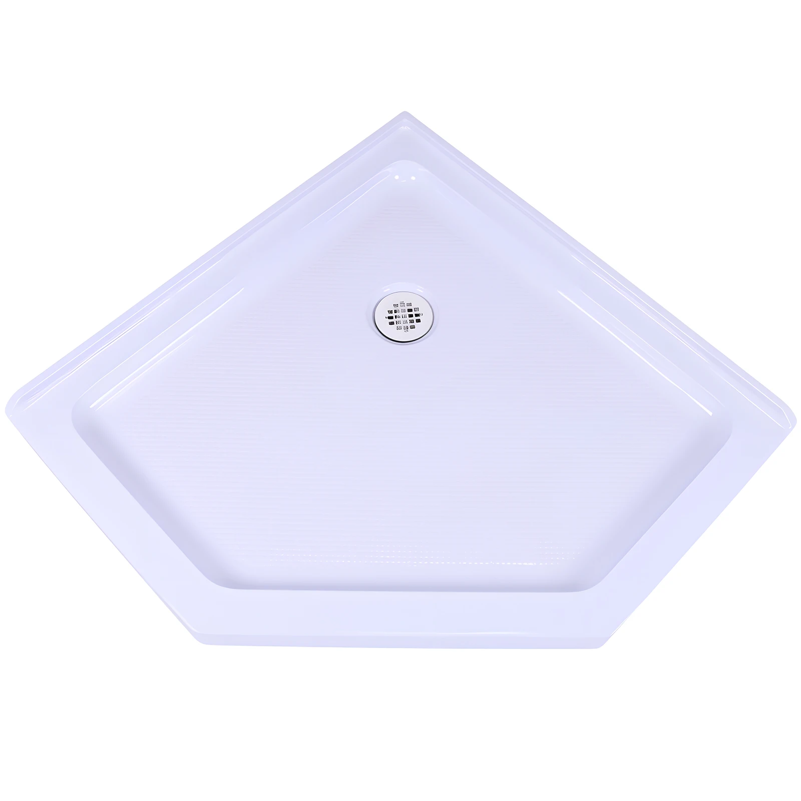 Neo-Angle Shower Base with Corner Drain Shower Tray Non-Slip Textured Surface 37 In. L X 37 In. W for Modern Bathrooms
Neo-Angle Shower Base with Corner Drain Shower Tray Non-Slip Textured Surface 37 In. L X 37 In. W for Modern Bathrooms