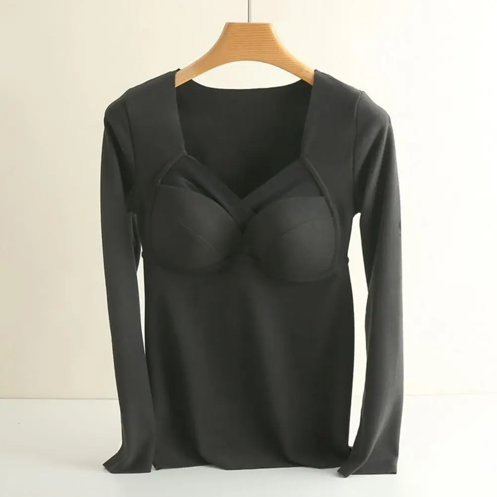 Versatile Long Sleeve Tee Women's V-neck Thermal Tee Shirt with Chest Padding Long Sleeves Elastic Velvet Fabric for Comfort
Versatile Long Sleeve Tee Women's V-neck Thermal Tee Shirt with Chest Padding Long Sleeves Elastic Velvet Fabric for Comfort