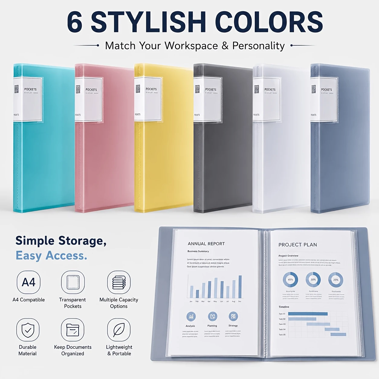 Data Book A4 Transparent Insert Folder Picture Book Storage Folder, Multi-layer Large-capacity Classified Office Folder
Data Book A4 Transparent Insert Folder Picture Book Storage Folder, Multi-layer Large-capacity Classified Office Folder