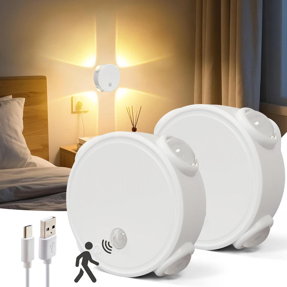 Smart RGB Gradient Night Light 4 Head Magnetic Motion Sensor Rechargeable Wall Lamp Bedroom Cabinet Wardrobe Lamp Staircase Lamp
Smart RGB Gradient Night Light 4 Head Magnetic Motion Sensor Rechargeable Wall Lamp Bedroom Cabinet Wardrobe Lamp Staircase Lamp