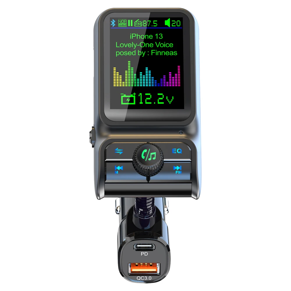 Display Music Lyrics In Sync With Phone High - Quality Car Bluetooth Charger FM Transmitter Audio Mp3 Player
Display Music Lyrics In Sync With Phone High - Quality Car Bluetooth Charger FM Transmitter Audio Mp3 Player