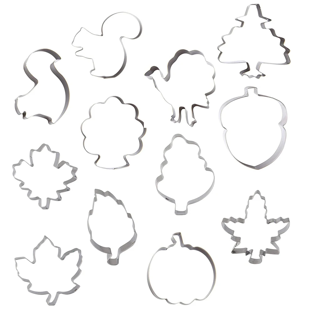 12 Pcs Thanksgiving Gift Mold Baking Tool Stainless Steel Festival Biscuit Mold Pumpkin Shape Kitchen Supplies
12 Pcs Thanksgiving Gift Mold Baking Tool Stainless Steel Festival Biscuit Mold Pumpkin Shape Kitchen Supplies