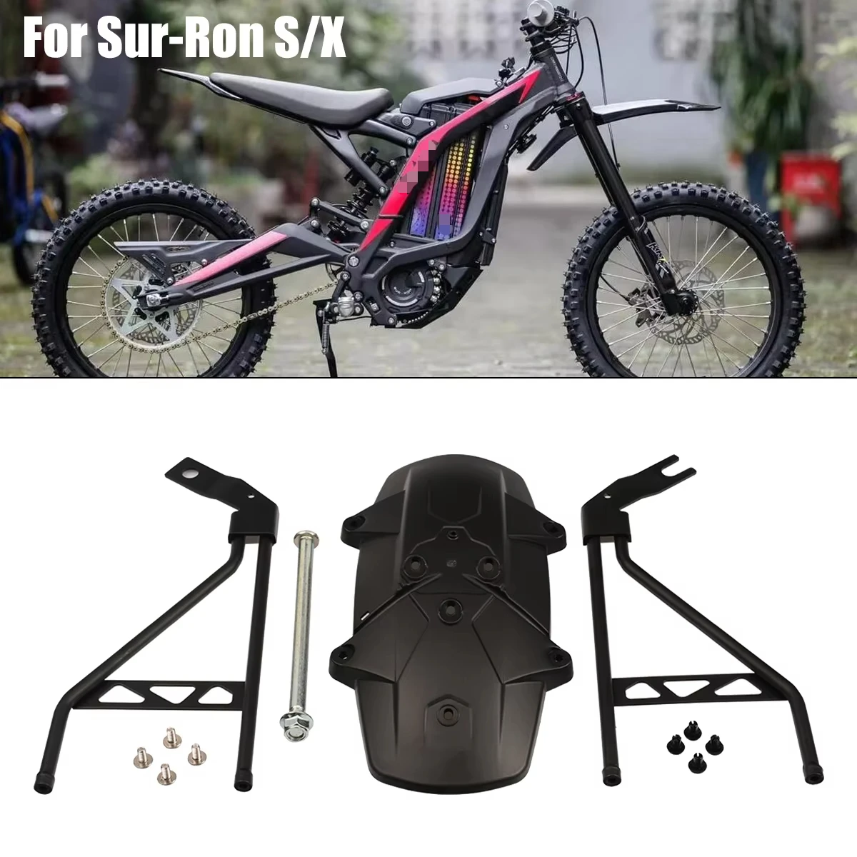 Rear Fender Mudguard Mudflaps Rear Wheel Guard Cover For SURRON 60S X Light Bee Light Bee X&S SUR-RON Off-road Electric
Rear Fender Mudguard Mudflaps Rear Wheel Guard Cover For SURRON 60S X Light Bee Light Bee X&S SUR-RON Off-road Electric