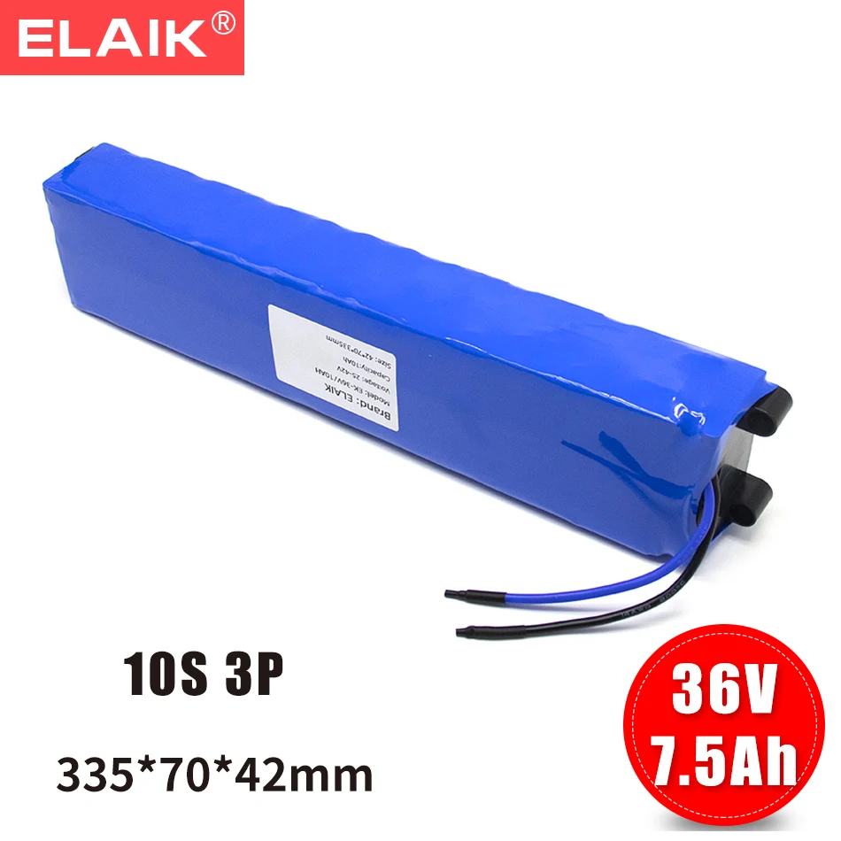 36V battery 7500mAh Electric scooter 18650 Li-ion battery with built-in battery protection board with PCB protection
36V battery 7500mAh Electric scooter 18650 Li-ion battery with built-in battery protection board with PCB protection