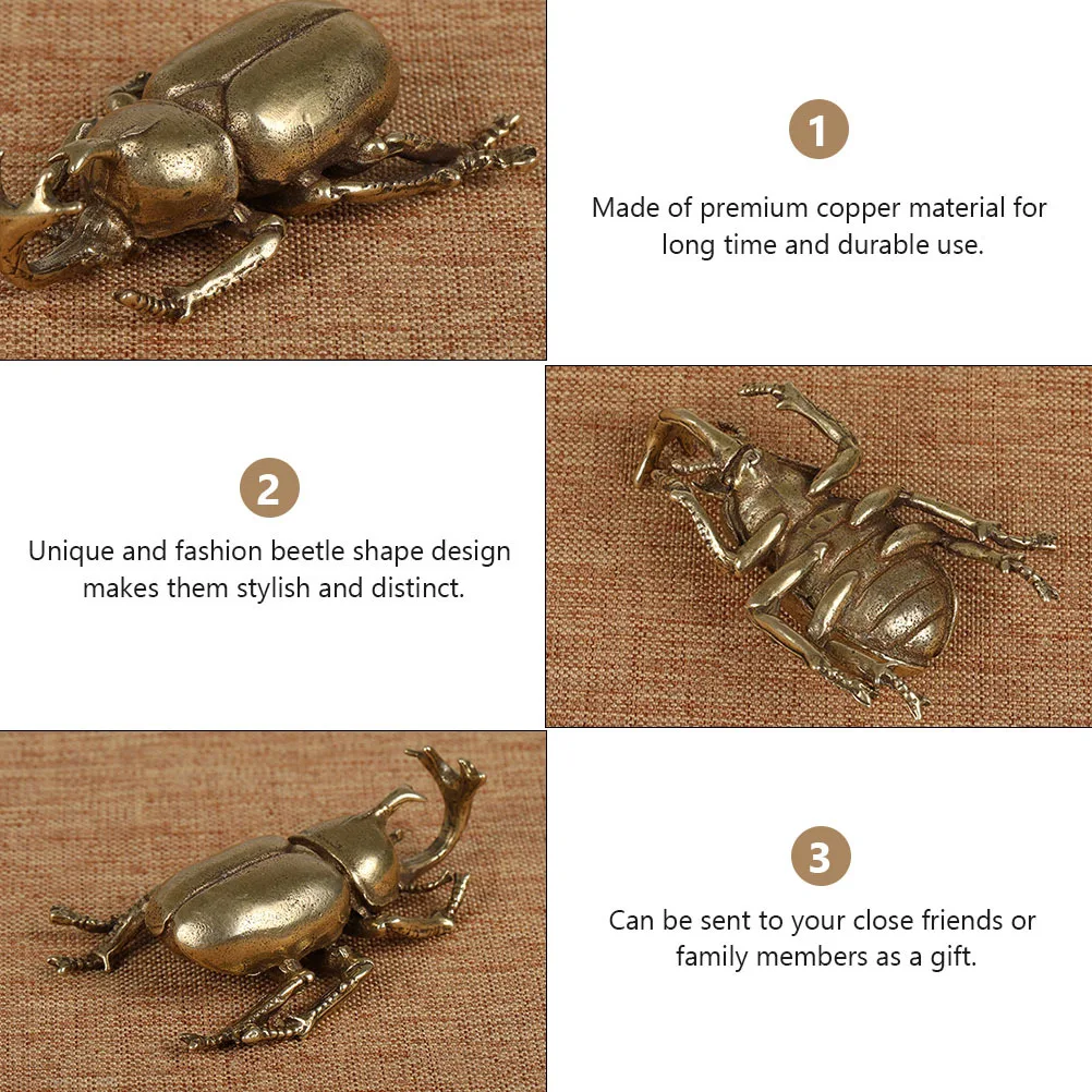 Tea Ornaments Decorative Vintage Simulation Beetle for Copper Decoration Adornment
Tea Ornaments Decorative Vintage Simulation Beetle for Copper Decoration Adornment