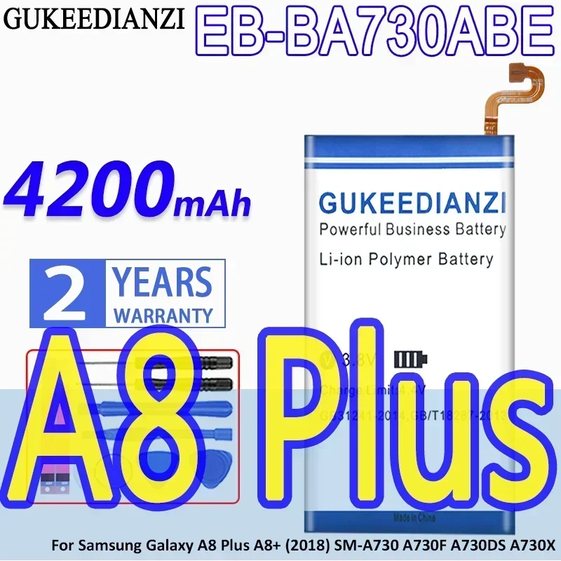 Аккумулятор GUKEEDIANZI большой емкости EB-BA730ABE 4200 мАч для Samsung Galaxy A8 Plus/2018 SM-A730 A730F A730DS A730X Батареи
Аккумулятор GUKEEDIANZI большой емкости EB-BA730ABE 4200 мАч для Samsung Galaxy A8 Plus/2018 SM-A730 A730F A730DS A730X Батареи