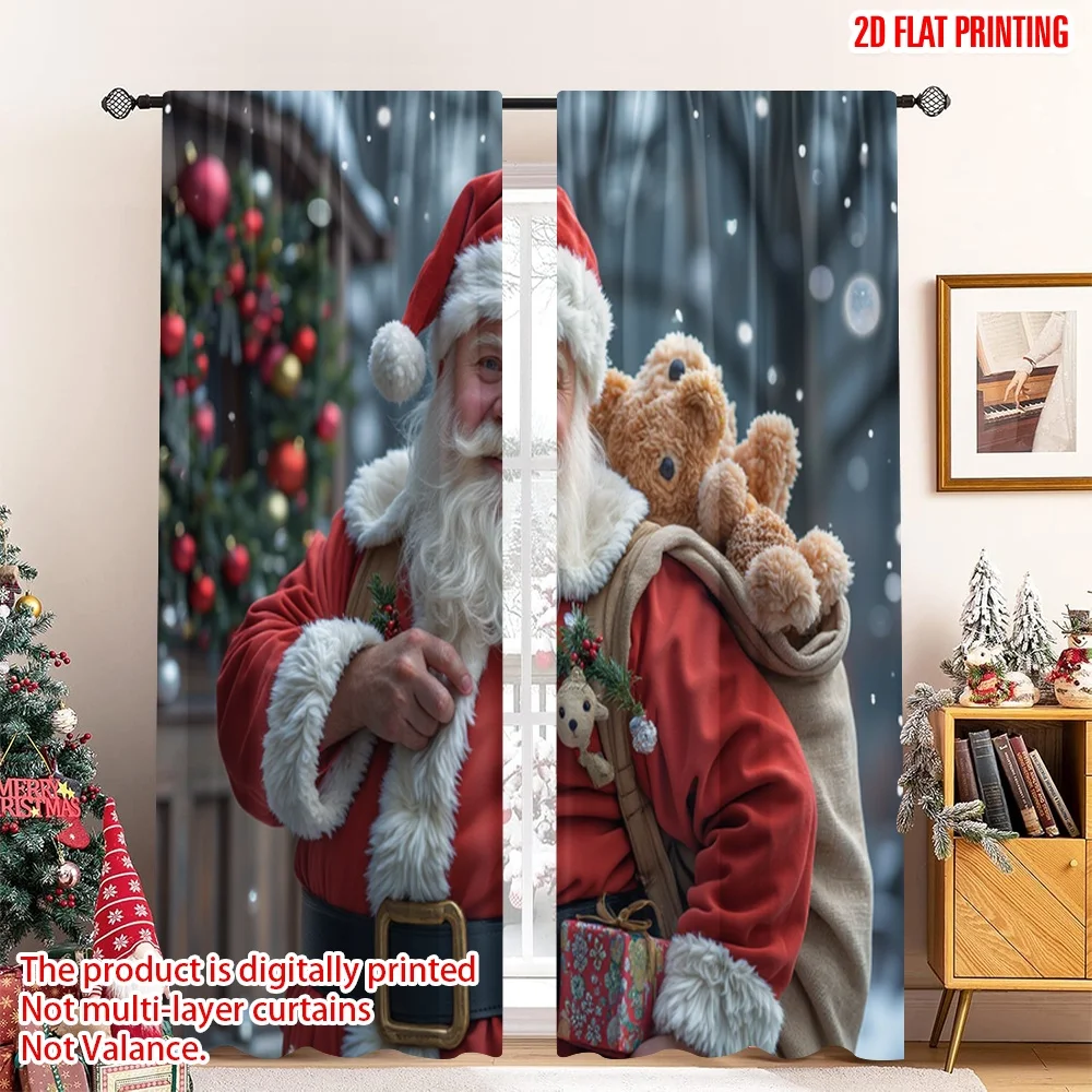 2pcs 2D flat printing Merry Christmas Drapes Santa Claus Teddy Bears Gifts Fabric Without Electricity Party Decorations Use for
2pcs 2D flat printing Merry Christmas Drapes Santa Claus Teddy Bears Gifts Fabric Without Electricity Party Decorations Use for