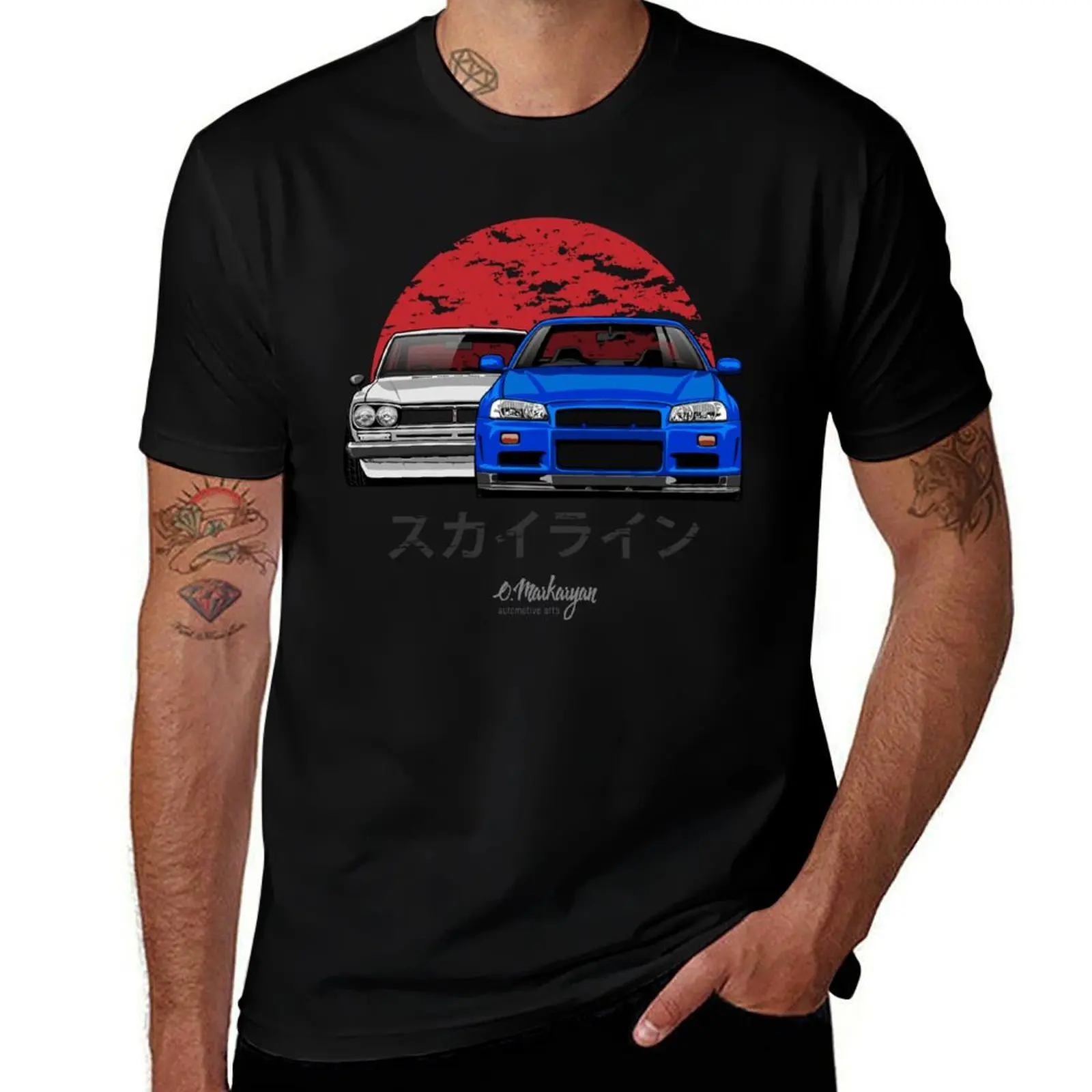 Skyline (R34 & Hakosuka) T-Shirt oversized graphic tee Luxury man tops men clothings
Skyline (R34 & Hakosuka) T-Shirt oversized graphic tee Luxury man tops men clothings
