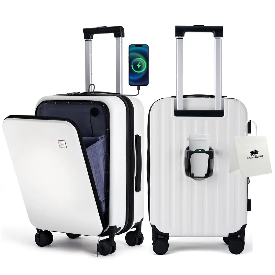 Inch Carry On Luggage, PC Lightweight Hardside Expandable CarryOn Luggage Airline Approved With Spinner Wheels, Front Compartmen
Inch Carry On Luggage, PC Lightweight Hardside Expandable CarryOn Luggage Airline Approved With Spinner Wheels, Front Compartmen