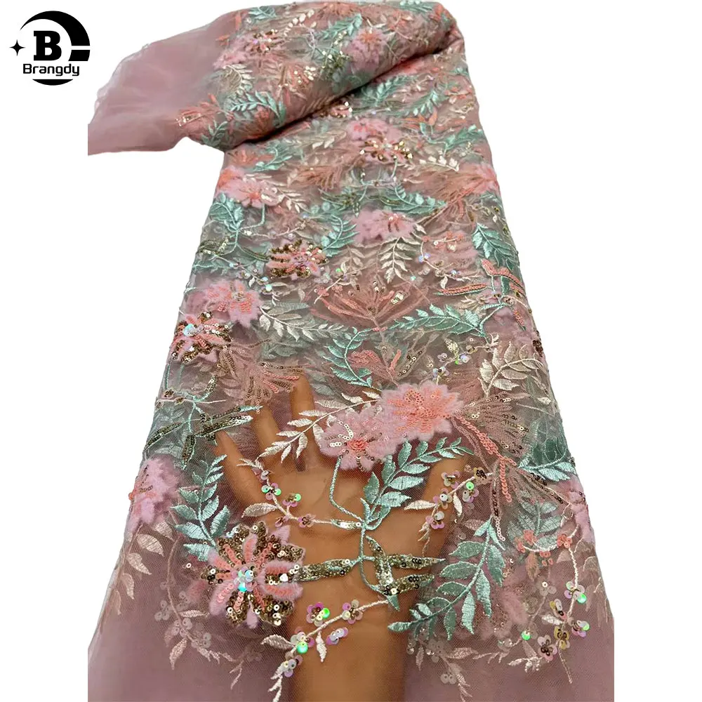 5 Yards 2024 High Quality African Embroidery Sequins Tulle Lace Fabric French Tulle Mesh Lace Fabric for Wedding H55012
5 Yards 2024 High Quality African Embroidery Sequins Tulle Lace Fabric French Tulle Mesh Lace Fabric for Wedding H55012