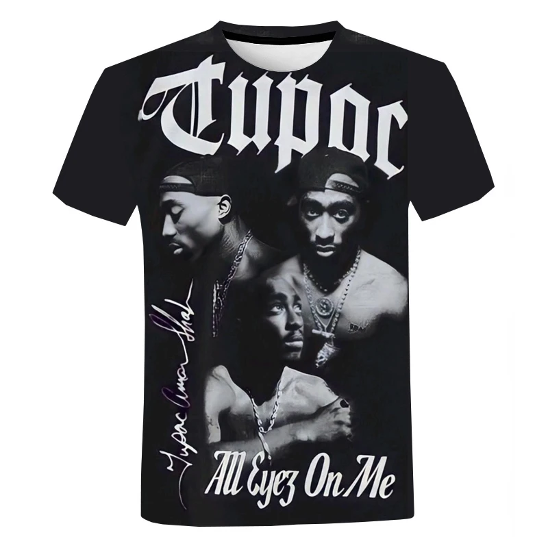 Rapper 2PAC Hip Hop Oversized T-shirt for Men Summer Casual Fashion Harajuku Street Round Neck Tops Short Sleeves T Shirt
Rapper 2PAC Hip Hop Oversized T-shirt for Men Summer Casual Fashion Harajuku Street Round Neck Tops Short Sleeves T Shirt
