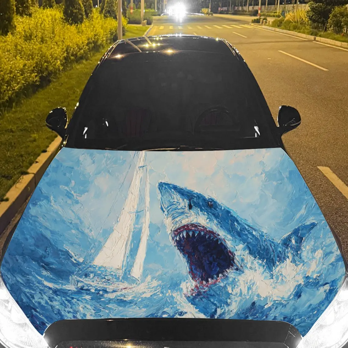 Awesome Shark - Boat Car Hood Stickers - Self-Adhesive, Waterproof and Durable Vinyl Wrap, Decorate And Protect Your Car, Fit Fo
Awesome Shark - Boat Car Hood Stickers - Self-Adhesive, Waterproof and Durable Vinyl Wrap, Decorate And Protect Your Car, Fit Fo