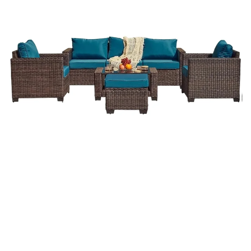 *7 Pieces Outdoor Patio Furniture Sets, PE Rattan Wicker Patio Conversation Set With Tea Table
*7 Pieces Outdoor Patio Furniture Sets, PE Rattan Wicker Patio Conversation Set With Tea Table