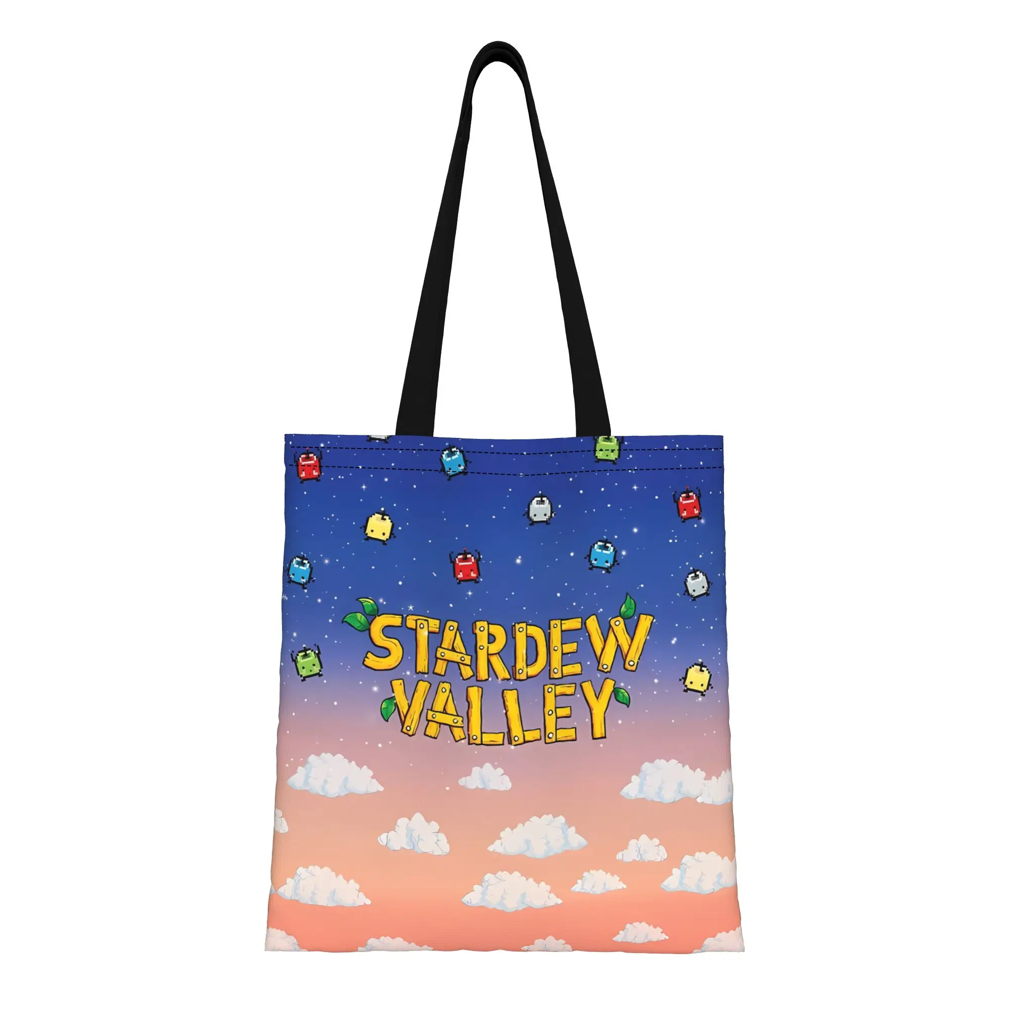 Сумка-тоут Stardew Valley Junimos Cute Pixel для уютных геймеров, женская холщовая сумка для покупок, путешествий, активного отдыха, прочная сумка через плечо
Сумка-тоут Stardew Valley Junimos Cute Pixel для уютных геймеров, женская холщовая сумка для покупок, путешествий, активного отдыха, прочная сумка через плечо