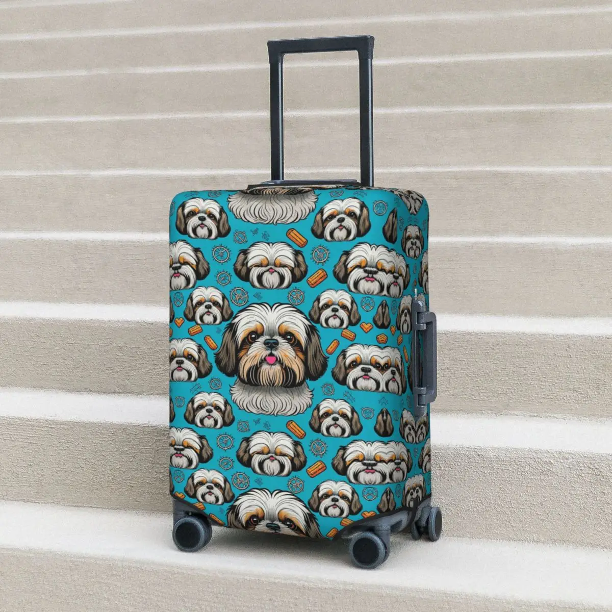 Dog Lover Shih Tzu Crest Suitcase Cover Protection Elastic Travel Luggage Protector Covers for 18-32 Inch
Dog Lover Shih Tzu Crest Suitcase Cover Protection Elastic Travel Luggage Protector Covers for 18-32 Inch