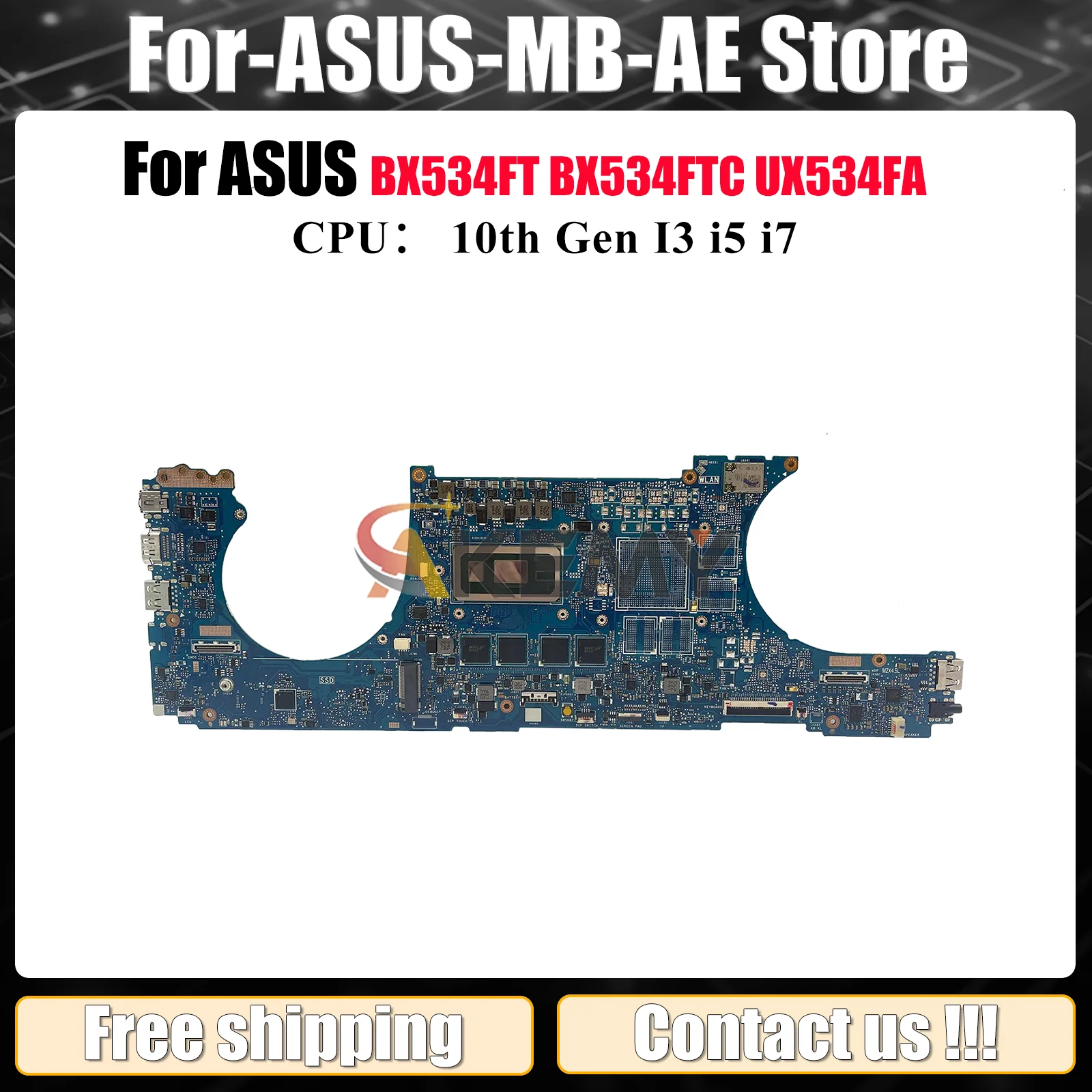 UX534FA Материнская плата для ноутбука ASUS UX534FT BX533FTC UX534F RX534FTC BX534FTC UX534FTC BX534FT Материнская плата с 10-го поколения I3 i5 i7
UX534FA Материнская плата для ноутбука ASUS UX534FT BX533FTC UX534F RX534FTC BX534FTC UX534FTC BX534FT Материнская плата с 10-го поколения I3 i5 i7