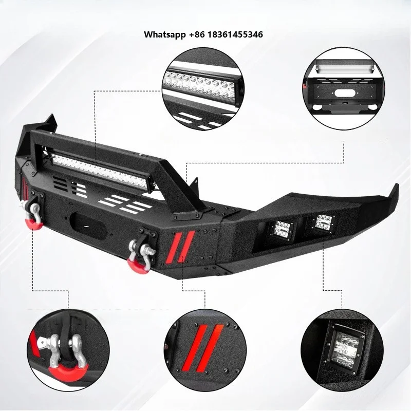 For ram1500 2013-2018 Offroad Textured Black Steel Front and Rear Bumper Set With LED Lights Replacement Parts Fit
For ram1500 2013-2018 Offroad Textured Black Steel Front and Rear Bumper Set With LED Lights Replacement Parts Fit