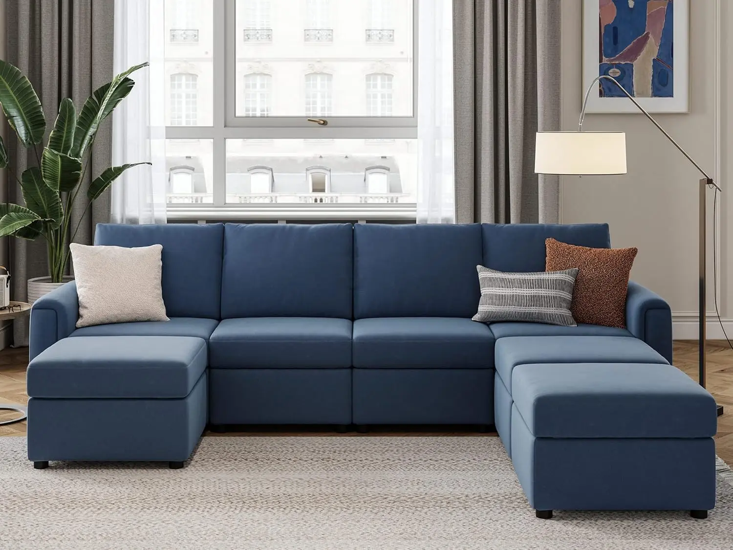Convertible U Shaped Sofa Couch with Storage, Memory Foam, Modular Sectionals with Ottomans, Sofa Couch with Chaise
Convertible U Shaped Sofa Couch with Storage, Memory Foam, Modular Sectionals with Ottomans, Sofa Couch with Chaise