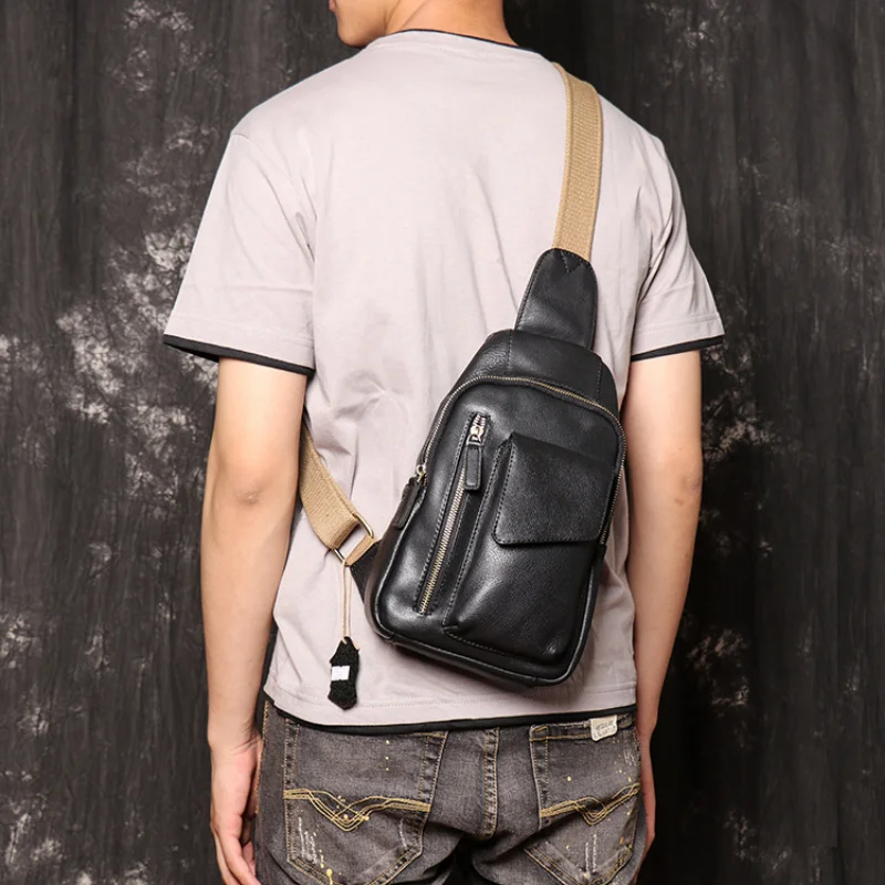 Fashion Genuine Leather Men's Bag Women's Cowhide Fit USB Chest Bag Soft Leather Shoulder Bag Large Capacity Crossbody Bag
Fashion Genuine Leather Men's Bag Women's Cowhide Fit USB Chest Bag Soft Leather Shoulder Bag Large Capacity Crossbody Bag