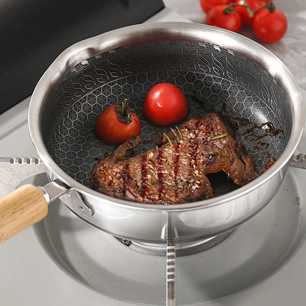Stainless Steel Frying Pan Honeycomb Nonstick Design for Eggs Steaks Ideal Heat Distribution Compact Size Suitable Small
Stainless Steel Frying Pan Honeycomb Nonstick Design for Eggs Steaks Ideal Heat Distribution Compact Size Suitable Small